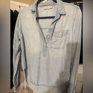 Abercrombie & Fitch Light Blue Denim Shirt